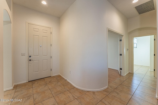 view of tiled entryway