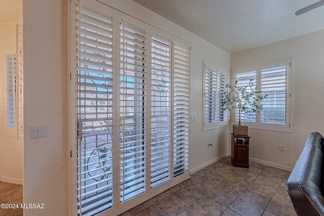 unfurnished room featuring tile patterned flooring