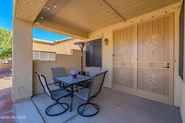 view of patio / terrace featuring outdoor dining area
