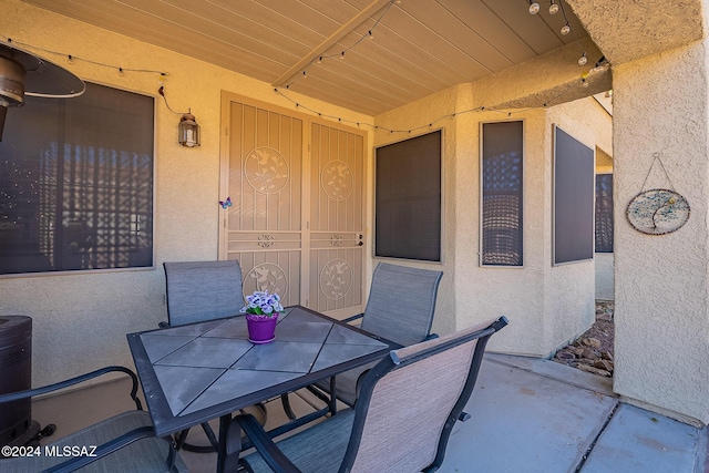 view of patio / terrace featuring outdoor dining space