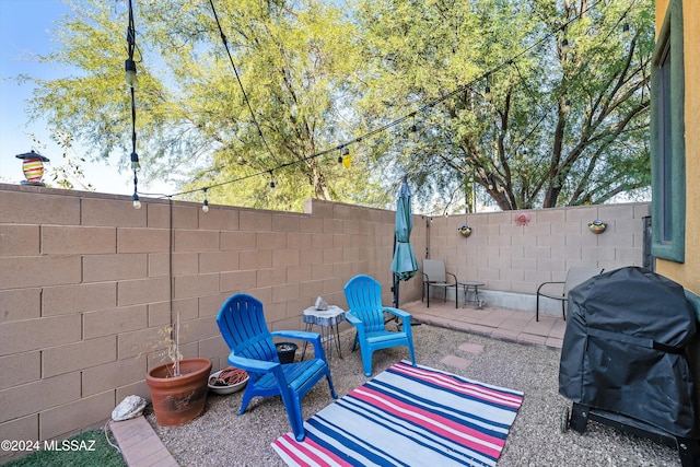 view of patio / terrace with area for grilling