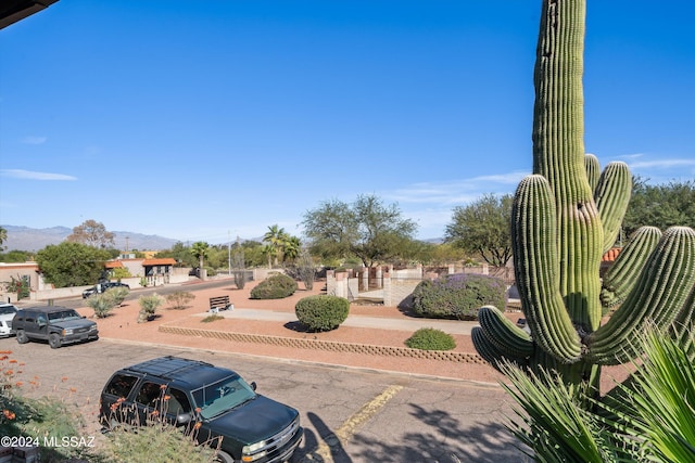 view of property's community featuring a mountain view