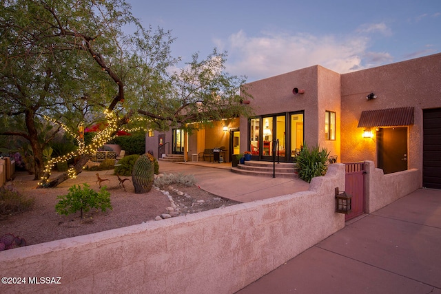 exterior space with a patio area