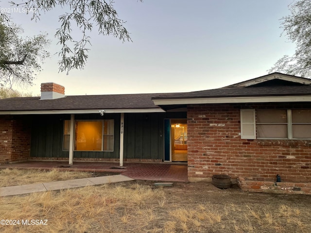 view of ranch-style house