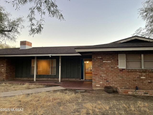 view of ranch-style home