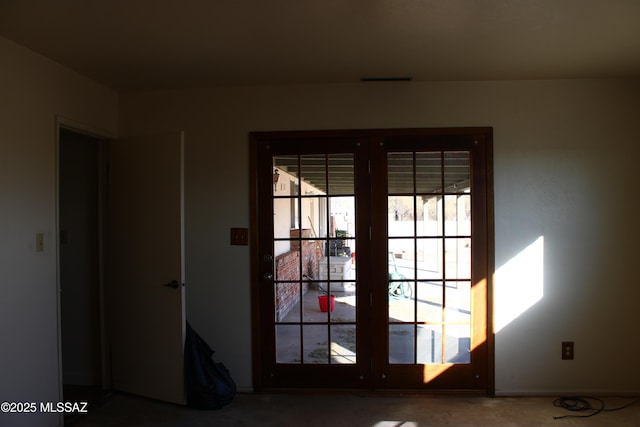 view of doorway to outside