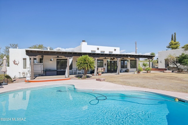 view of pool with a patio area