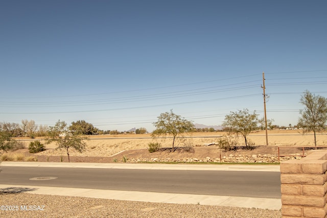 view of road with sidewalks