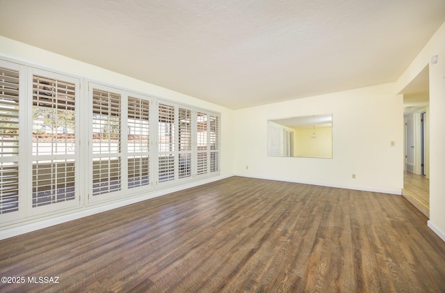 interior space featuring dark hardwood / wood-style flooring