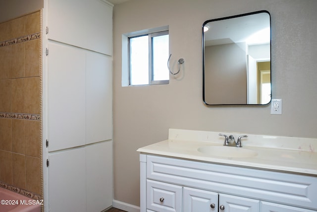 bathroom featuring vanity