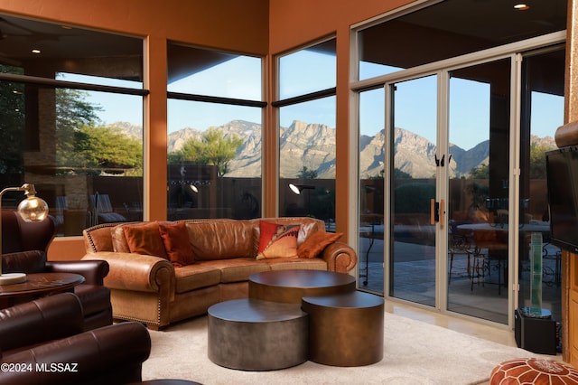 view of sunroom