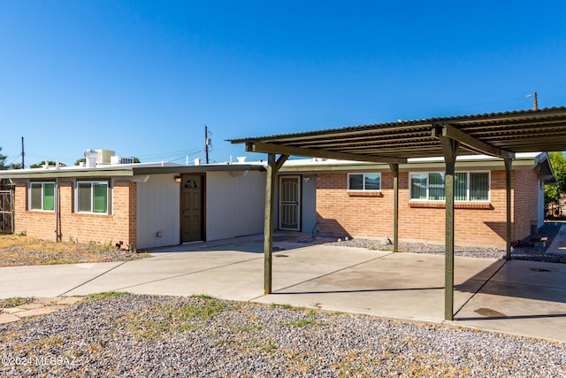 exterior space with a patio area