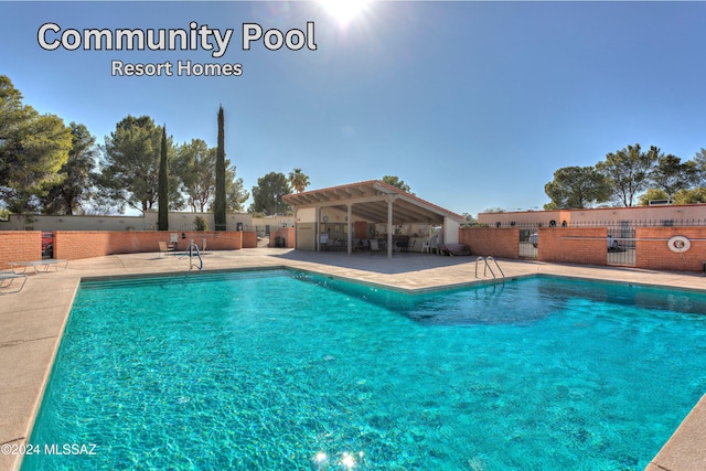 view of pool with a patio