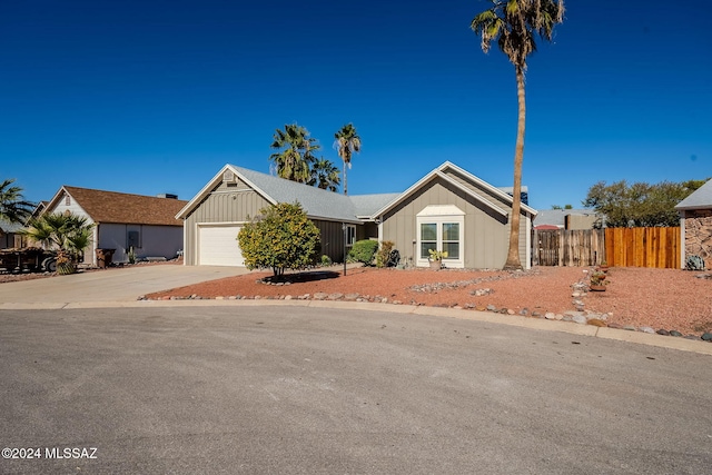 ranch-style house with a garage