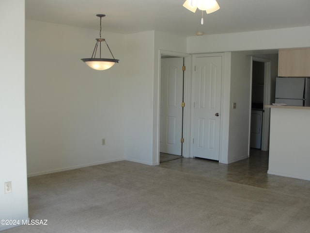 empty room with washer / dryer