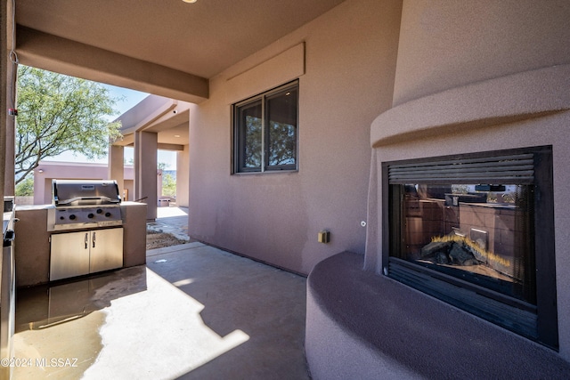 view of patio / terrace featuring area for grilling