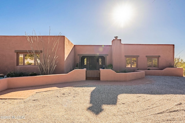 view of pueblo-style home