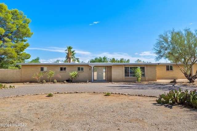 view of ranch-style home