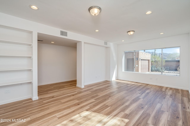 interior space with light wood-type flooring