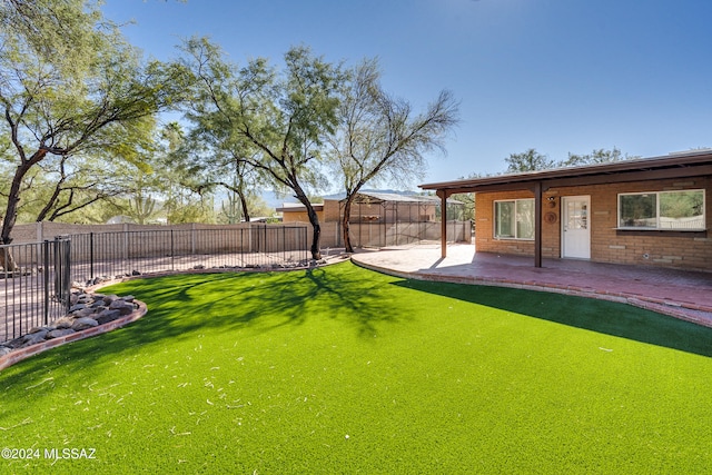 view of yard featuring a patio area