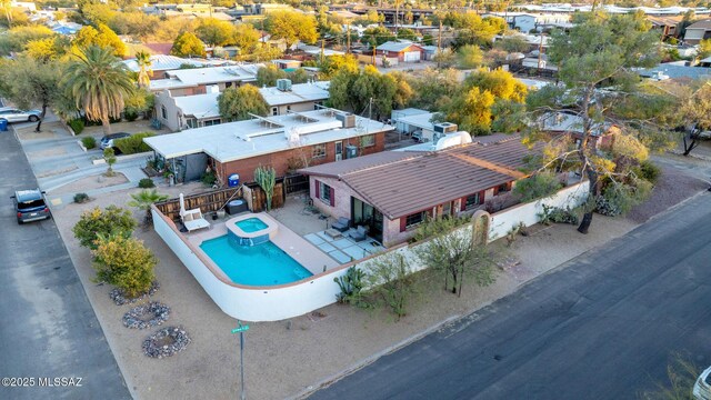 birds eye view of property