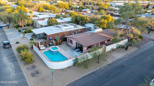 birds eye view of property