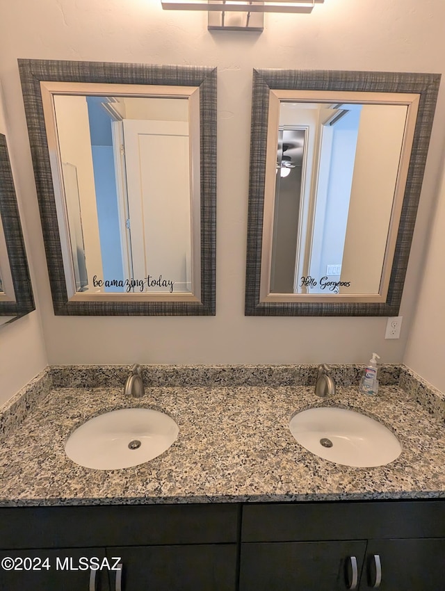 bathroom with vanity