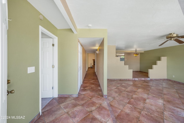 empty room with ceiling fan