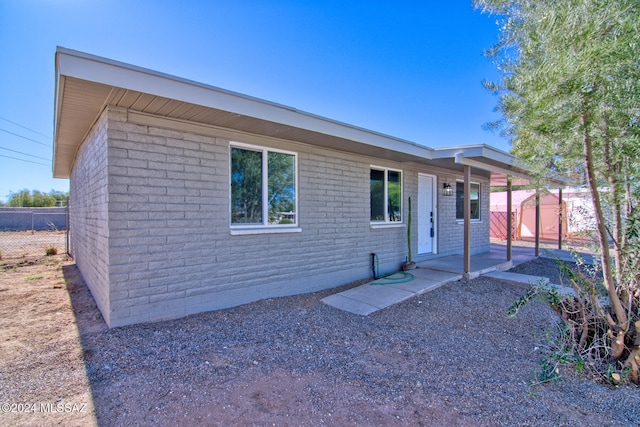 view of front of home