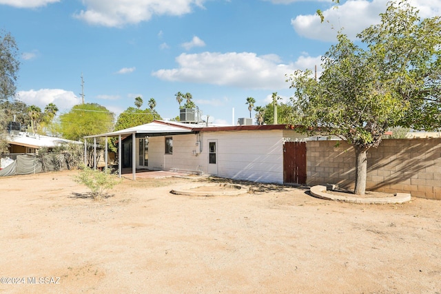 view of rear view of property