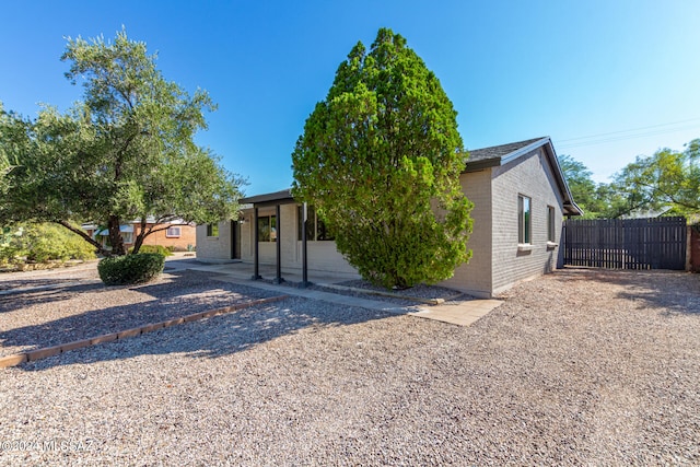 view of front of home