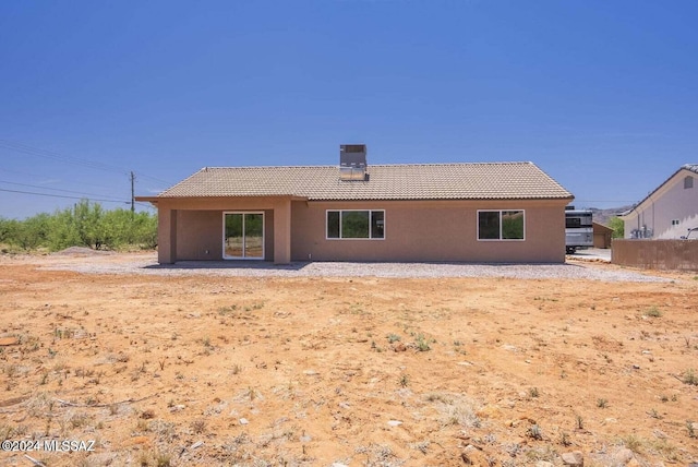 view of rear view of property