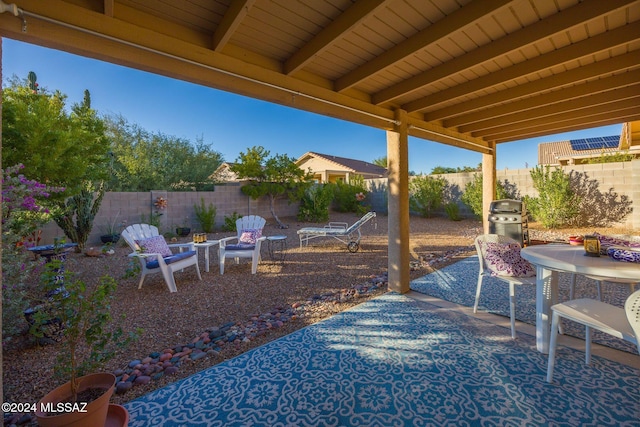 view of patio / terrace featuring area for grilling