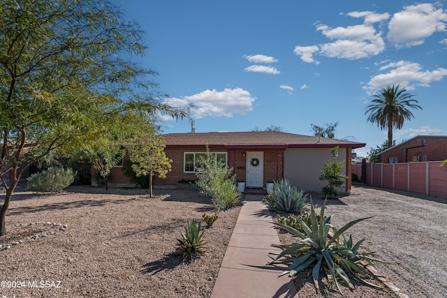 view of ranch-style home