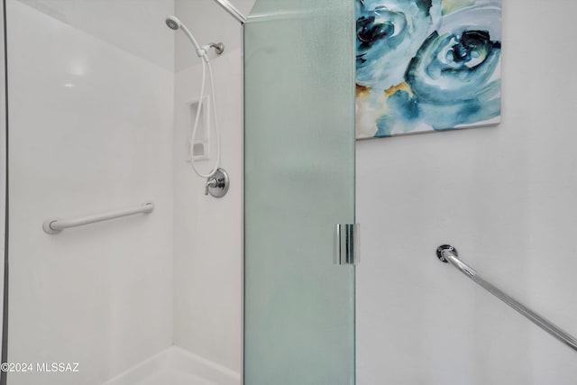 bathroom with walk in shower