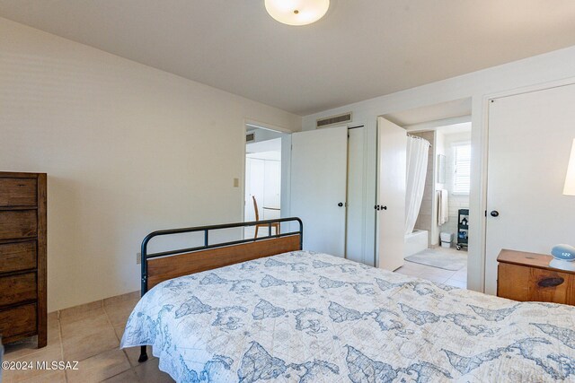 view of tiled bedroom