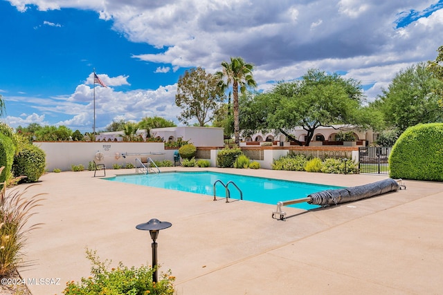 view of pool with a patio area