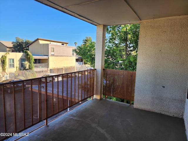 view of balcony