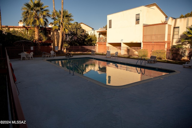 view of pool with a patio