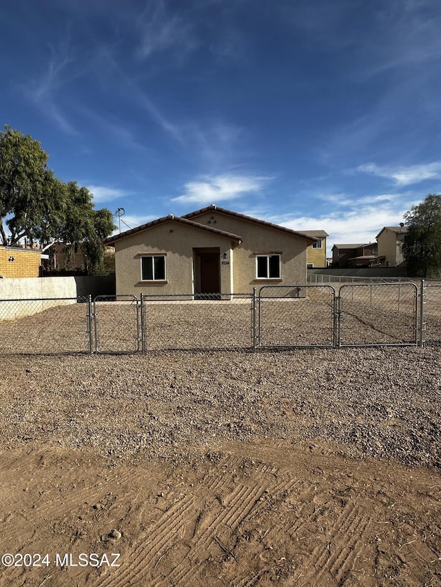 view of front of home