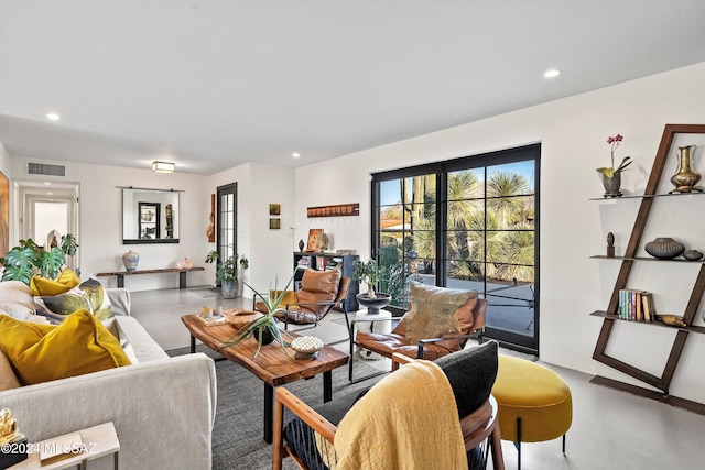 living room with a healthy amount of sunlight