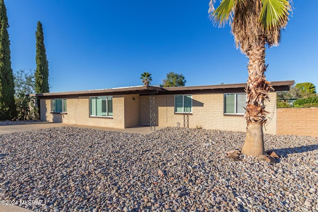 view of ranch-style house