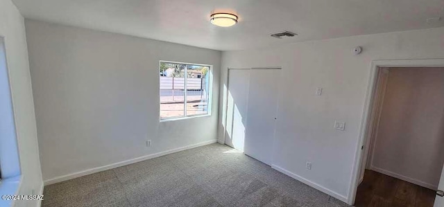 view of carpeted empty room