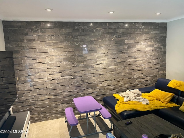 interior space featuring tile patterned floors