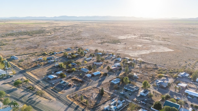 aerial view with a mountain view