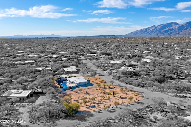 aerial view featuring a mountain view