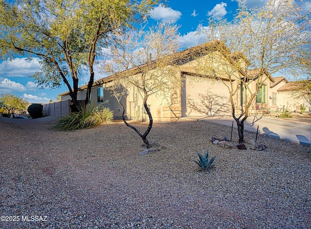 view of front of house featuring a garage