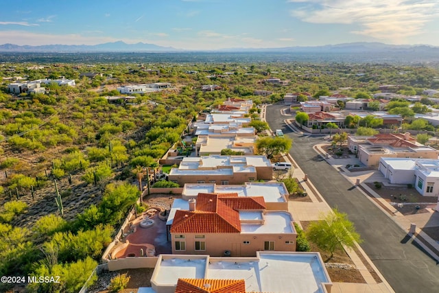 aerial view featuring a mountain view