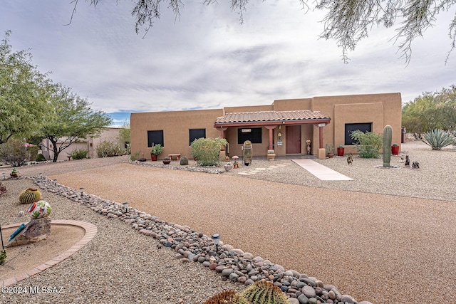 view of pueblo-style house