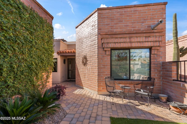 exterior space with a patio